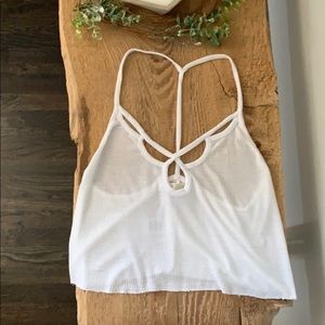 White crop tank